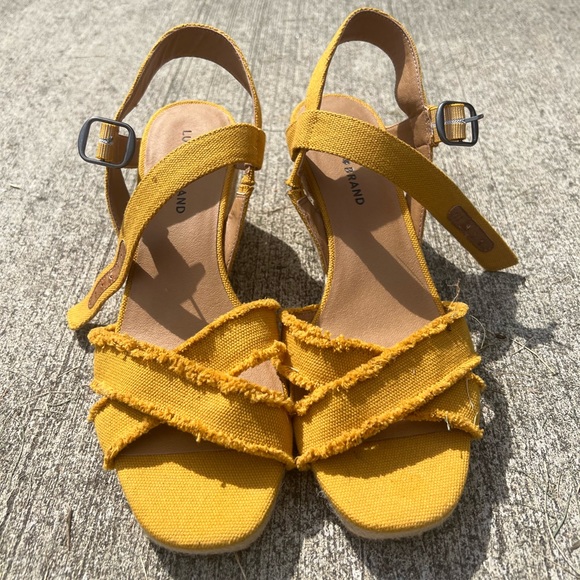 Lucky Brand Wedge Sandals size 10 - Picture 2 of 3